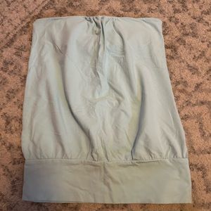 Teal tube top with built in bra